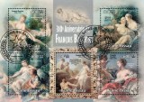 GUINEEA BISSAU 2013 - Picturi, Nuduri, Boucher/ set complet - colita + bloc, Stampilat