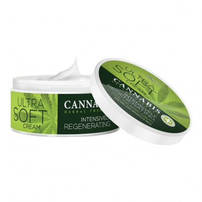 Crema pentru fata si corp, Inelia, Ultra Soft, Cannabis, 200ml foto