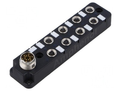 Cutie de conexiuni M8 PIN: 3 soclu 3A -40&amp;divide;105&amp;deg;C IP67 IN: 8 foto