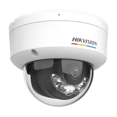 ColorVu, Dual Light - Camera IP, 6MP, lentila 2.8mm, IR 30m, WL 30m, Mic, PoE, IK08 - HIKVISION DS-2CD1167G2H-LIU-2.8mm foto