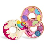 Paleta Machiaj Copii Martinelia Candy Unicorn Gogoasa, 7 Farduri, 2 Rujuri, 2 Lacuri Unghii, Clame Par, Set Cosmetice Fetite