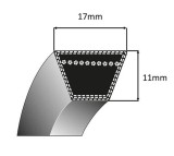 Curea transmisie MTD E 125, RH 125 (17x1230Li)