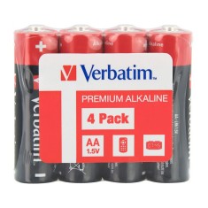 BATERIE VERBATIM AA (R6), 1.5V alcalina, 4 buc., shrink wrap &quot;49501&quot; (timbru verde 0.32 lei)