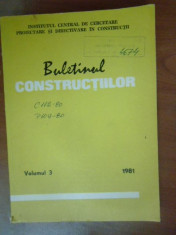 Buletinul constructiilor vol.3 foto