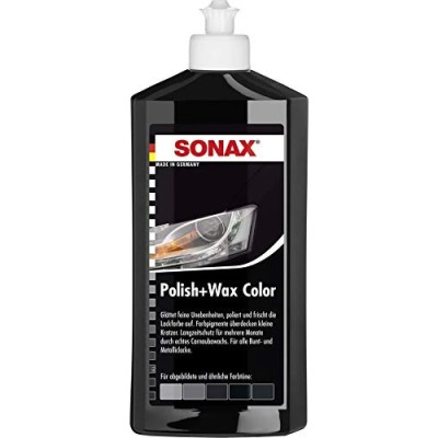 Lotiune polish negru SONAX Polish &amp;amp; Wax NanoPro 500 ml SO296100 foto