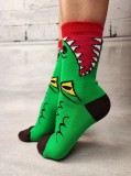 STK440-100 Sosete medii din bumbac ultrasox model crocodil