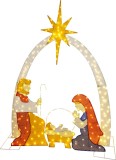 Decoratiune luminoasa Craciun Nasterea lui Iisus, 235 LED, IP44