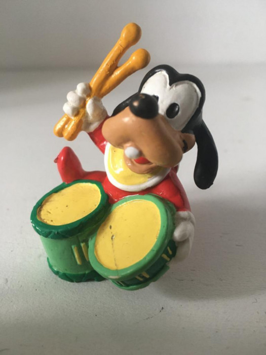 * Figurina Bully veche Goofy tobosar 1988 Walt Disney Company West Germany, 6cm