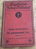 CRT4DE Carte veche Germana - G. Bronson-Howard &ndash; Die geheimnisvolle Insel Band 2 (Insula misterioasă Volumul 2, Stuttgart, 1914)
