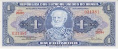 Bancnota Brazilia 1 Cruzeiro (1954-58) - P150b UNC ( vezi desccriere )