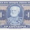 Bancnota Brazilia 1 Cruzeiro (1954-58) - P150b UNC ( vezi desccriere )