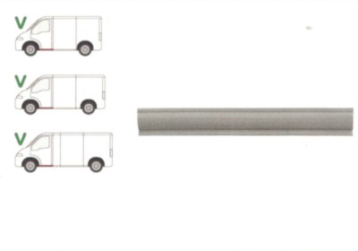 Prag Citroen Jumper , Fiat Ducato, Peugeot Boxer 1994-2006 partea stanga, prag din metal foto