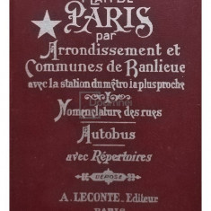 Plan de Paris par Arrondissement et Communes de Ranlieue (editia 1993)