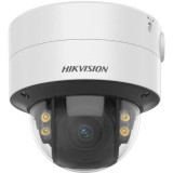 Camera supraveghere ColorVu IP Dome 4 Megapixeli lentila 3.6-9mm Lumina Alba 40m Slod Card Hikvision DS-2CD2747G2-LZSC SafetyGuard Surveillance, Rovision