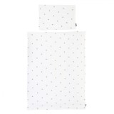 Husa pilota si fata de perna Childhome Jerse Muselina 100x140 cm, Inimioare