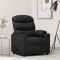 vidaXL Fotoliu rabatabil, negru, material textil