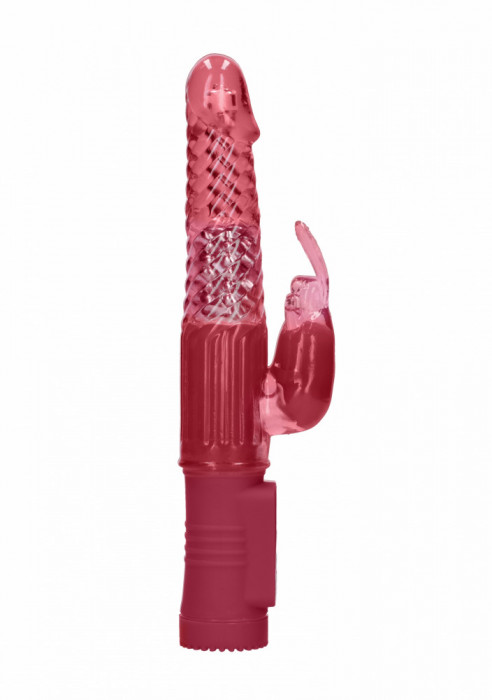 Vibrator Iepuras cu Rotatii si Vibratii, Rosu