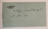 Romania 1861 - Plic circulat,stampila prefilatelica,tus negru ,,CARACAL''