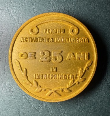 Medalie RSR intreprindere Fabrica de ciorapi Timisoara foto