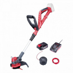 Trimmer Worcraft CGT-S20LiSTA, set, 24 cm, 20V Li-ion, plus cap de nailon, silon, baterie și încărcător