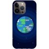 Husa compatibila cu Apple iPhone 14 Plus model Pixel Earth, Silicon, TPU, Viceversa, Transparent, Carcasa