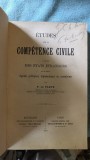 Etudes sur la Competence Civile a Legard des etats etrangers et de Leurs Agents Politiques , Diplomatiques ou Consulaires - P.De Paepe