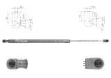 Amortizor capota spate, echilibror haion Fiat 500l (330), 01.2013-, Stanga = Dreapta, Lungime, Cursa, Forta: 554 mm, 200 mm, 670 N; haion, Hatchback, Rapid