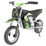 Motocicleta Electrica Off Road Accu, 3 Viteze, 300W, 36V/2Ah, Hecht 54300 Green