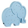Lampa Veghe Copii Elefant LED, Bleu, Lemn, 27cm, Noptiera/Perete, Decorativa