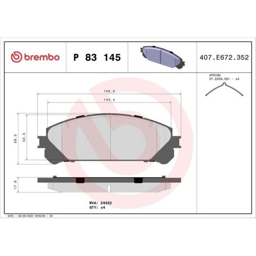 Placute frana Lexus Es ( V6) 06.12-06.18, Nx ( Z1) 07.14-, Nx 2 ( A2 H2) 09.21-, Rx ( L1) 12.08-12.15, Rx ( L2) 10.15-; Toyota Camry ( V7 Va7 Vh7) 06