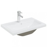 Cumpara ieftin Chiuveta incorporata cu robinet, alb, 61x39x18 cm, ceramica