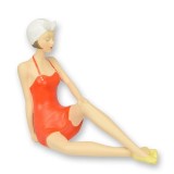 Fata pe plaja-figurina decorativa din rasini CW-31