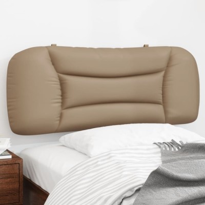 vidaXL Pernă pentru tăblie pat, cappuccino, 100 cm, piele artificială 374560 foto