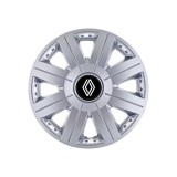 Set 4 Capace Roti Autohelix MSA&reg; potrivite jantelor de 15 inch, pentru Renault Nou model Cosmos Gray