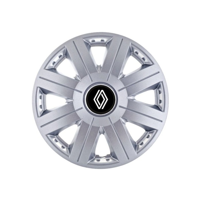 Set 4 Capace Roti Autohelix MSA&reg; potrivite jantelor de 15 inch, pentru Renault Nou model Cosmos Gray