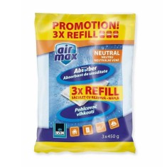 Rezerve Absorbant Umiditate Bison Air Max, 450 g, 3 Buc/Set, Fara Parfum, Rezerve pentru Absorbante de Umiditate Bison Air Max, Absorbant Umiditate In foto
