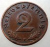2.807 GERMANIA 2 REICHSPFENNIG 1938 F, Europa, Bronz