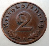 2.807 GERMANIA 2 REICHSPFENNIG 1938 F