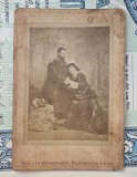 Fotografie tip cabinet Hermann Leon - Domnitorul Carol l și Elisabeta 1877