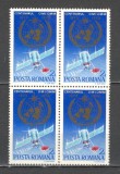 Romania.1973 100 ani Organizatia Internationala de Meteorologie bloc 4 TR.116
