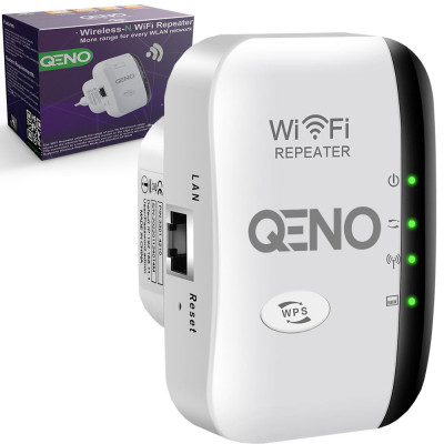 Adaptor Wireless Extender Qeno&amp;reg; Amplificator Semnal Range Wifi foto