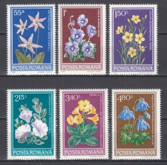 ROMANIA 1979 LP 977 FLORI PROTEJATE IN R.S.ROMANIA SERIE MNH