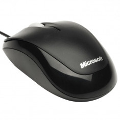 Mouse microsoft wired optic compact optical for business negru foto