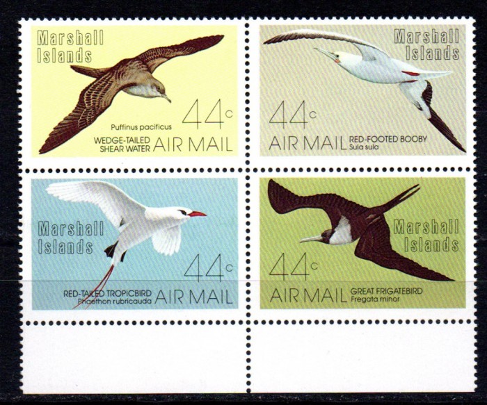 MARSHALL 1987, Fauna, Pasari, serie neuzata, MNH