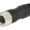 Conector M8 Mamă 4 Pin Drept pe Cablu 4A