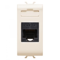 Priza UTP CAT 5E 1M Gewiss Chorus Ivory GW11421