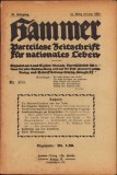 Z264 Hammer, Parteilose Zeitschrift f&uuml;r nationales Leben, revistă protonazistă, 450/1921
