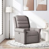 Cumpara ieftin Fotoliu rabatabil, gri taupe, material textil
