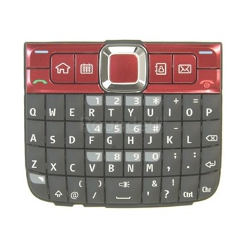 Tastatura Nokia E63 QWERTY roșu rubin foto