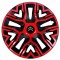 Set 4 Capace Roti 15 inchi, Best Rosu-Negru, Compatibile Cu Citroen